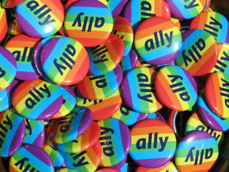 LGBT Ally Campaign Buttons Credit: C.J. Rowe